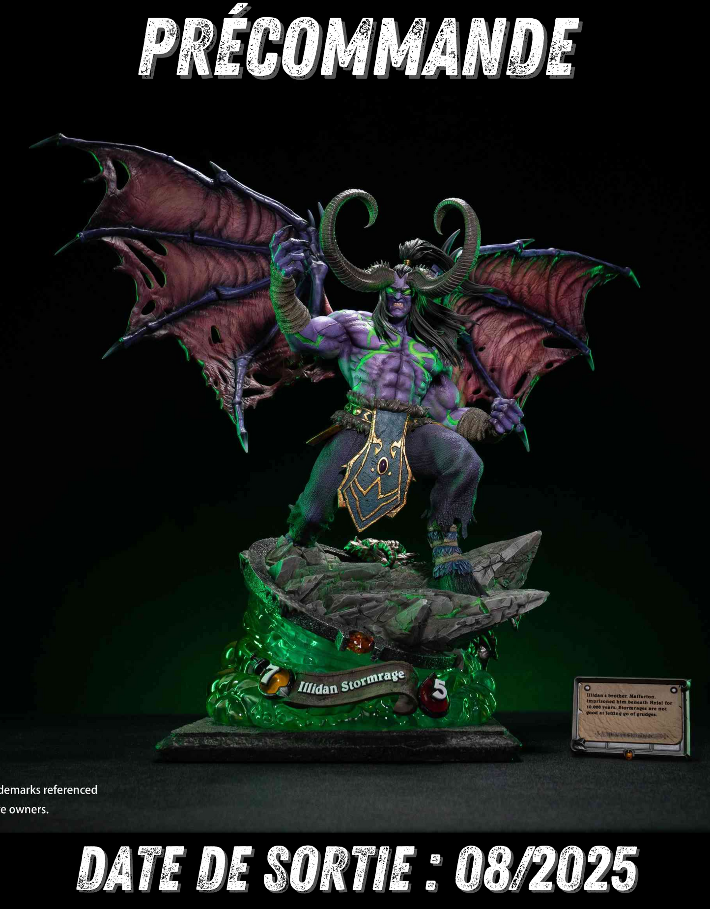 082025 - Hearthstone - Illidan Stormrage - Statuette Hex Collectible