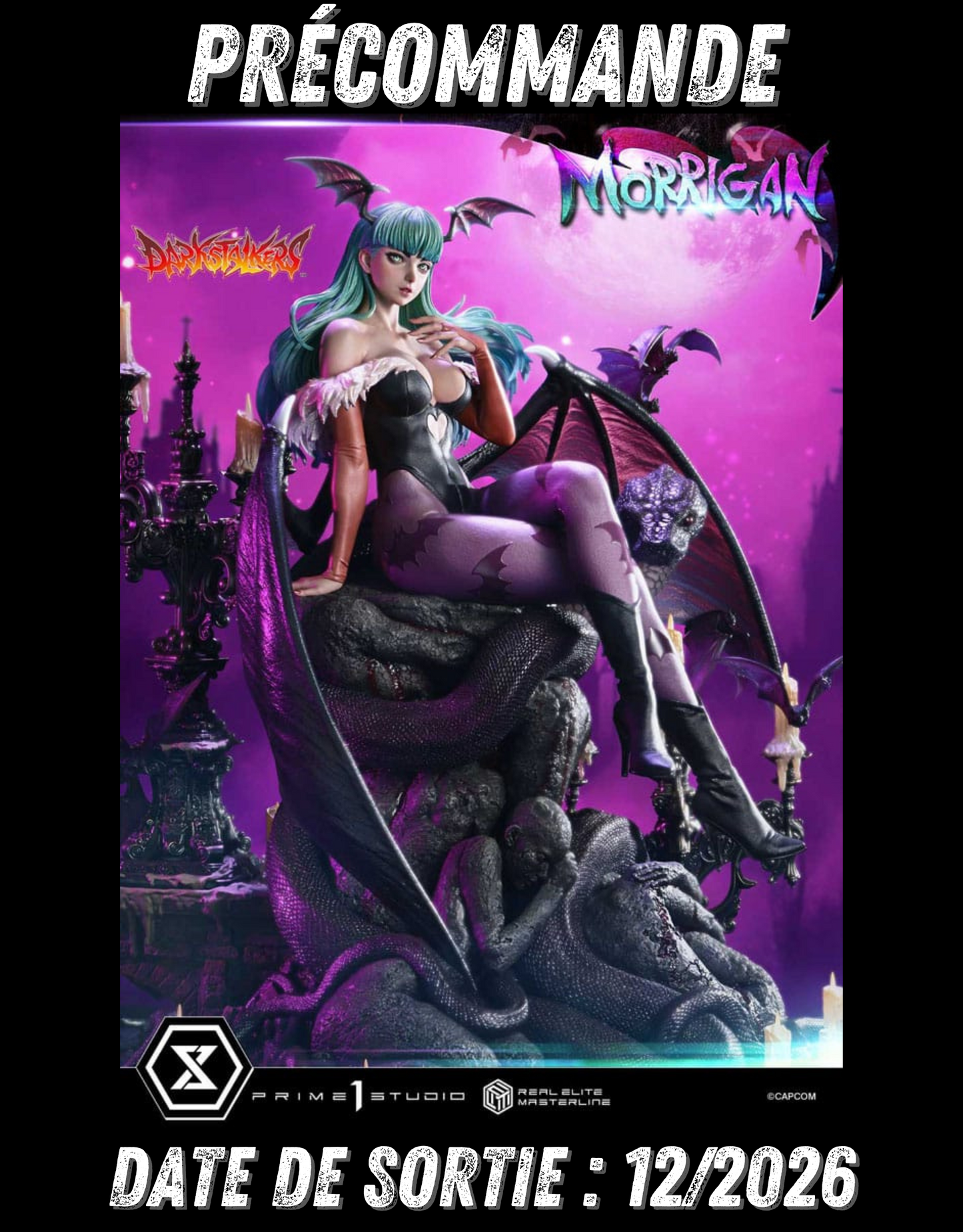 122026 - Darkstalkers - Morrigan - Statuette Prime 1 Studio (Bonus version)