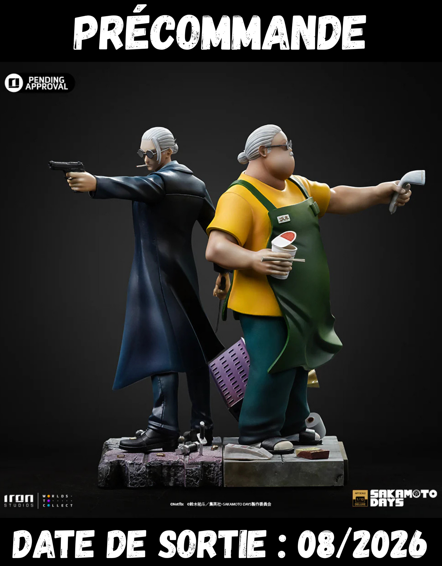 082026 - Sakamoto Days - Taro Sakamoto - Statuette Iron Studio