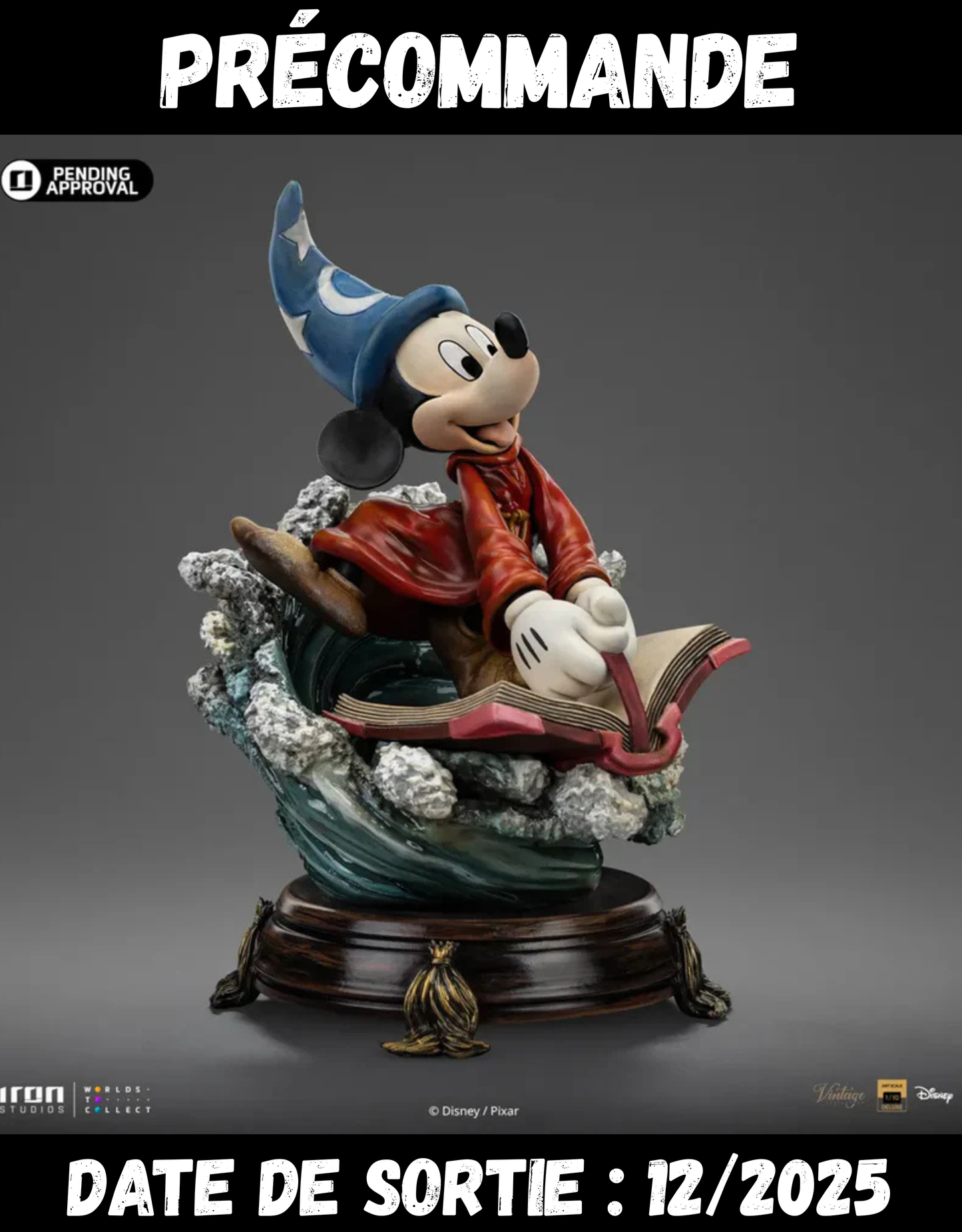 122025 - Disney - Sorcerer Mickey (Vintage Collection) - Statuette Iron Studio
