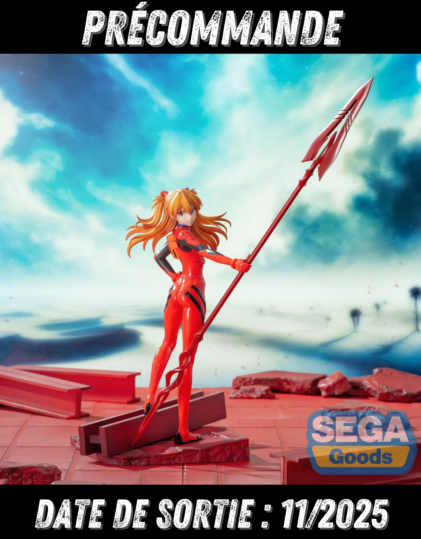 112025 - Evangelion - Asuka X Spear of Cassius - Figurine Sega Goods
