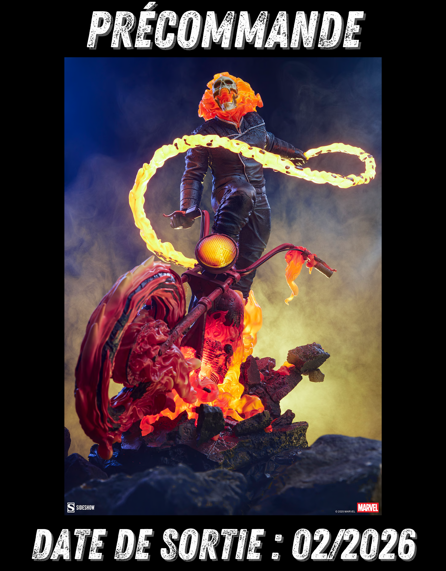 022026 - Marvel - Ghost Rider (Variante Classique) - Statuette Sideshow