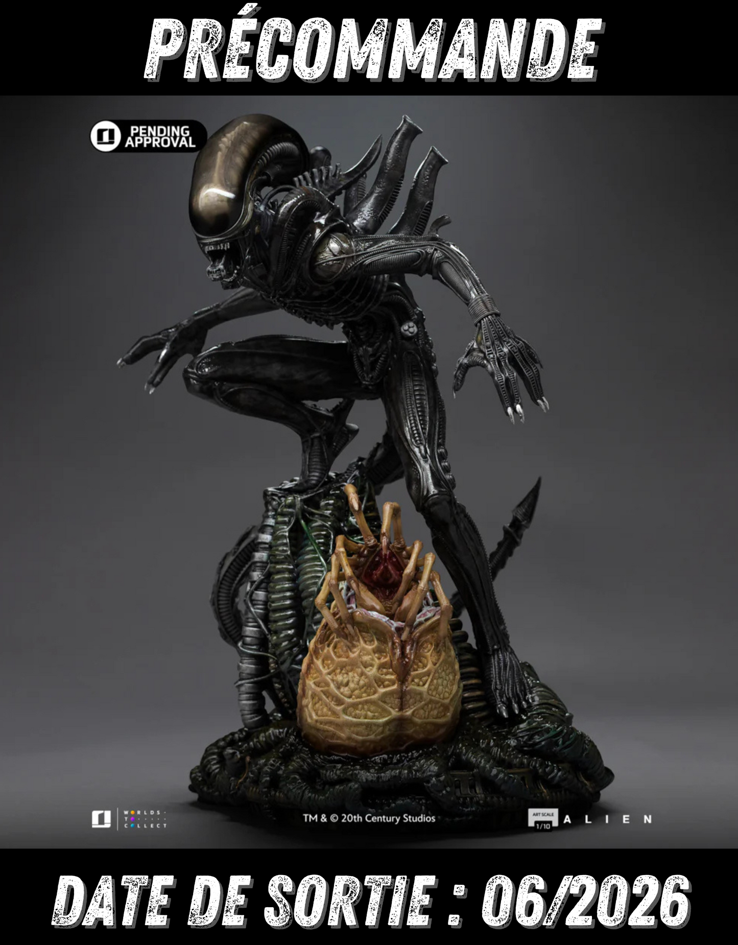 062026 - Alien - Alien Big Chap - Statuette Iron Studio