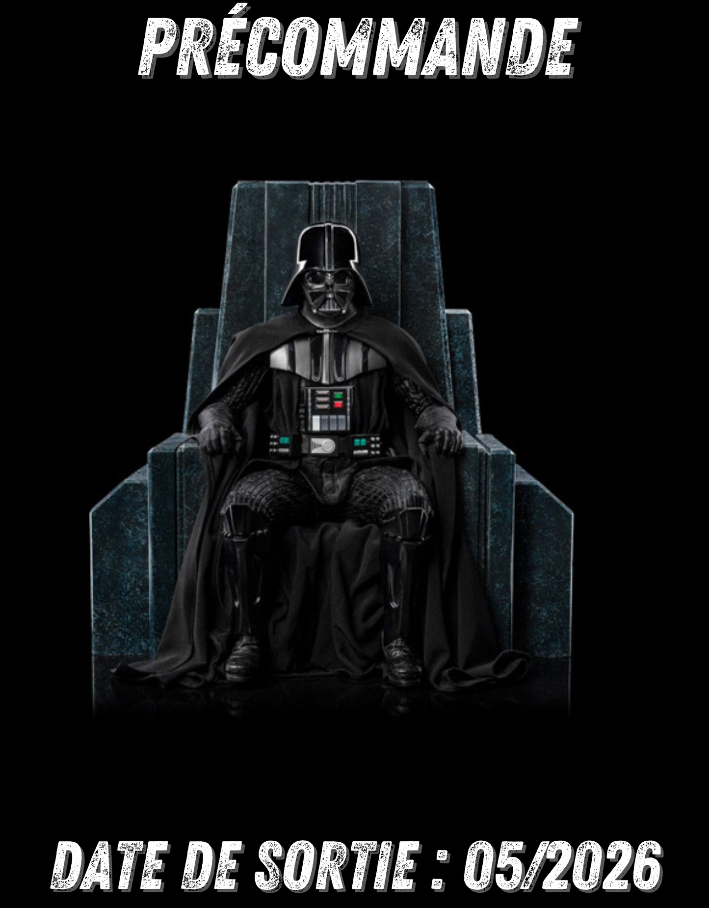 052026 - Star Wars - Darth Vader on Throne - Statuette Iron Studio