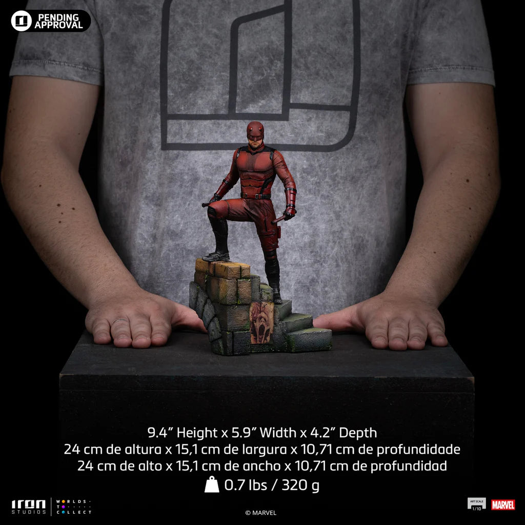 022026 - Marvel - Daredevil (Born Again Ver.) - Statuette Iron Studio