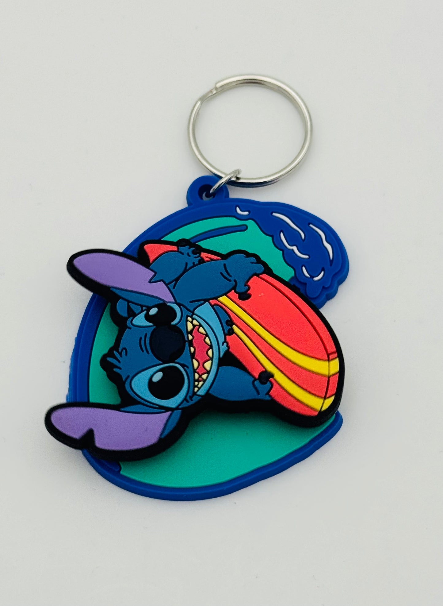 DISNEY – Porte-clés Stitch Surf 3D Spinner – Officiel
