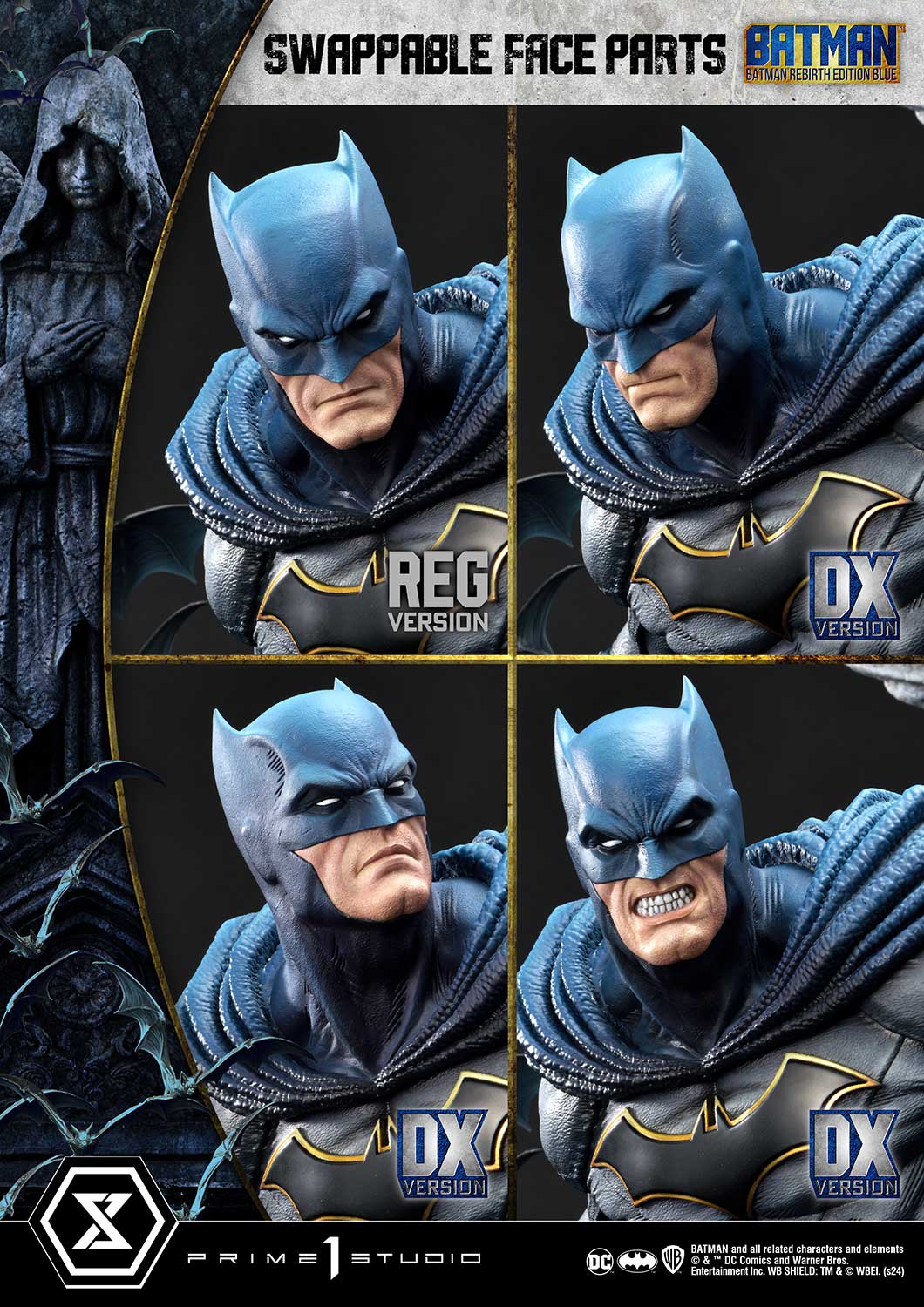 032026 - DC Comics - Batman Rebirth (Edition Blue Deluxe Version) - Statuette Prime 1 Studio