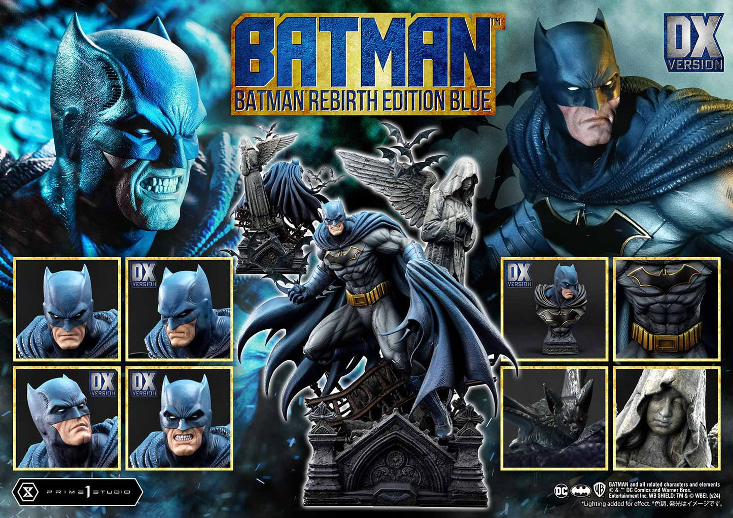 032026 - DC Comics - Batman Rebirth (Edition Blue Deluxe Version) - Statuette Prime 1 Studio