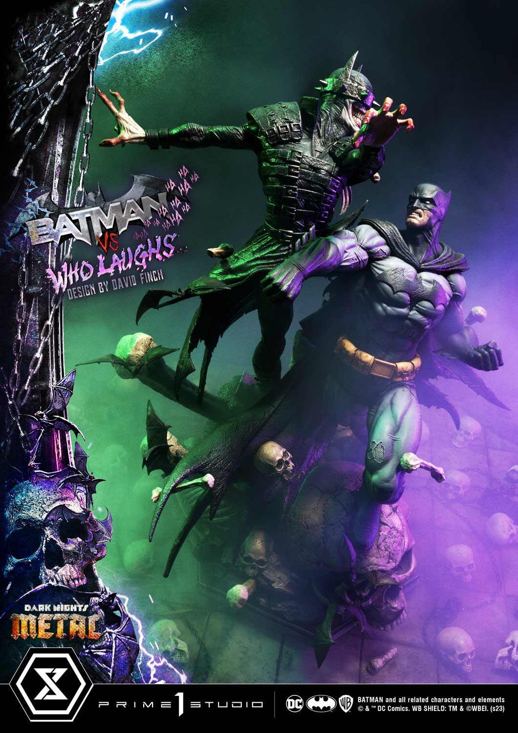 112025 - Batman - Batman VS Batman Qui Rit - Statuette Prime 1 Studio