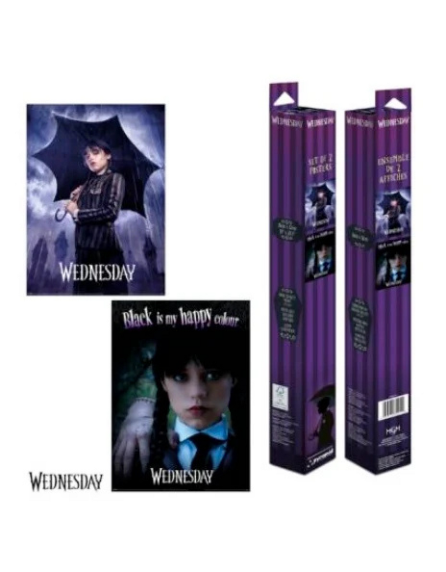 Mercredi - Mercredi Addams - Set 2 Posters 52 x 38cm