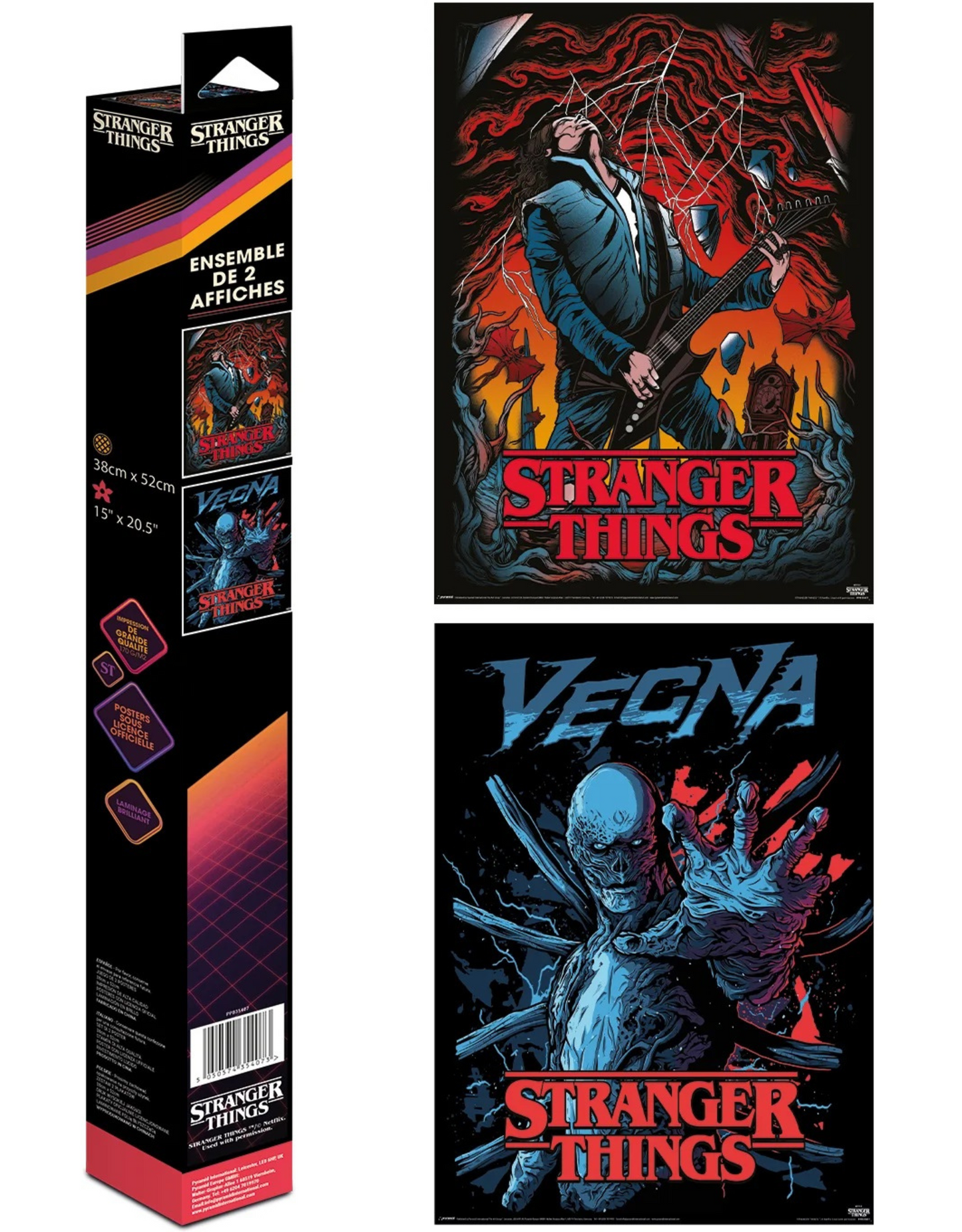 Stranger Things - Vecna & Eddie - Set 2 Posters 52 x 38cm