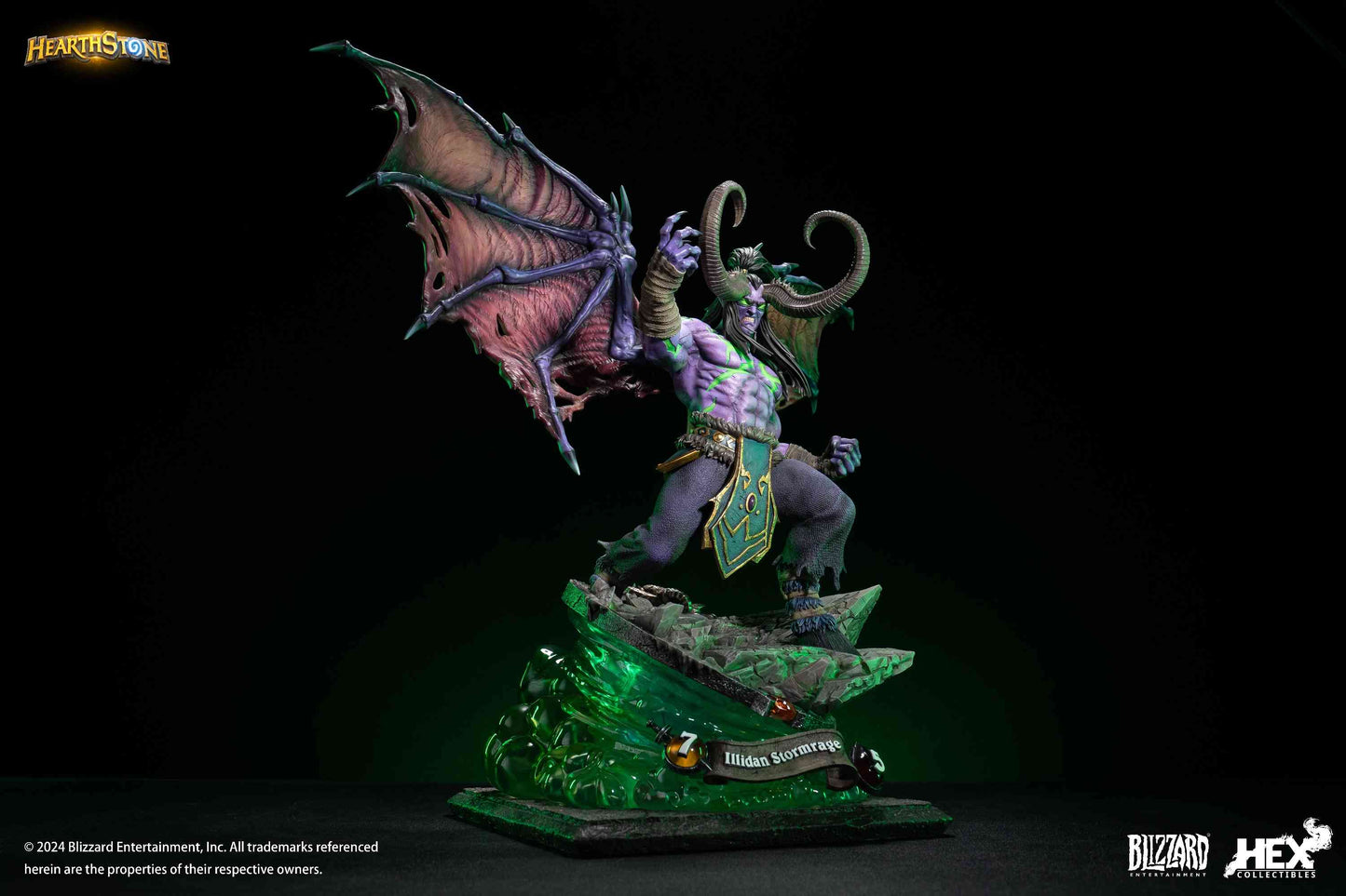 082025 - Hearthstone - Illidan Stormrage - Statuette Hex Collectible