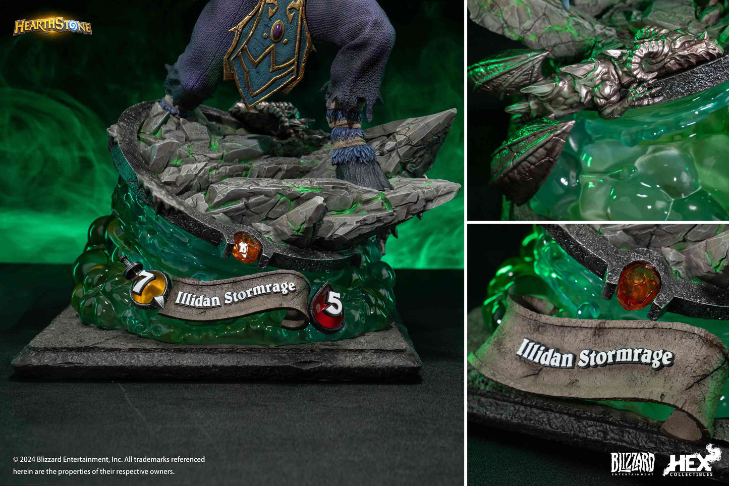 082025 - Hearthstone - Illidan Stormrage - Statuette Hex Collectible