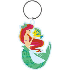 DISNEY – La Petite Sirène (Ariel) – Porte-clés caoutchouc officiel 6 cm