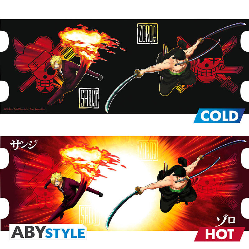 One Piece - Zoro & Sanji - Mug Thermo-réactif Abystyle