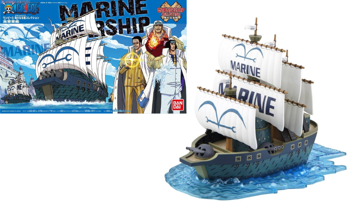 One Piece - Bateau de Guerre Marine - Maquette Bandai