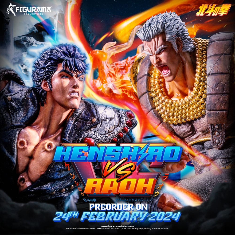 022026 - Fist of the North Star statuette Elite Exclusive 1/6 Kenshiro vs Raoh