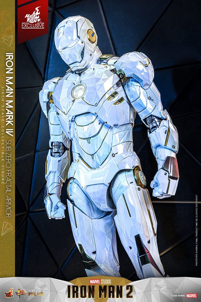 022026 - Iron Man 2 - Iron Man Mark IV (Sub-Zero Fractal Armor) - Figurine Articulée Hot Toys