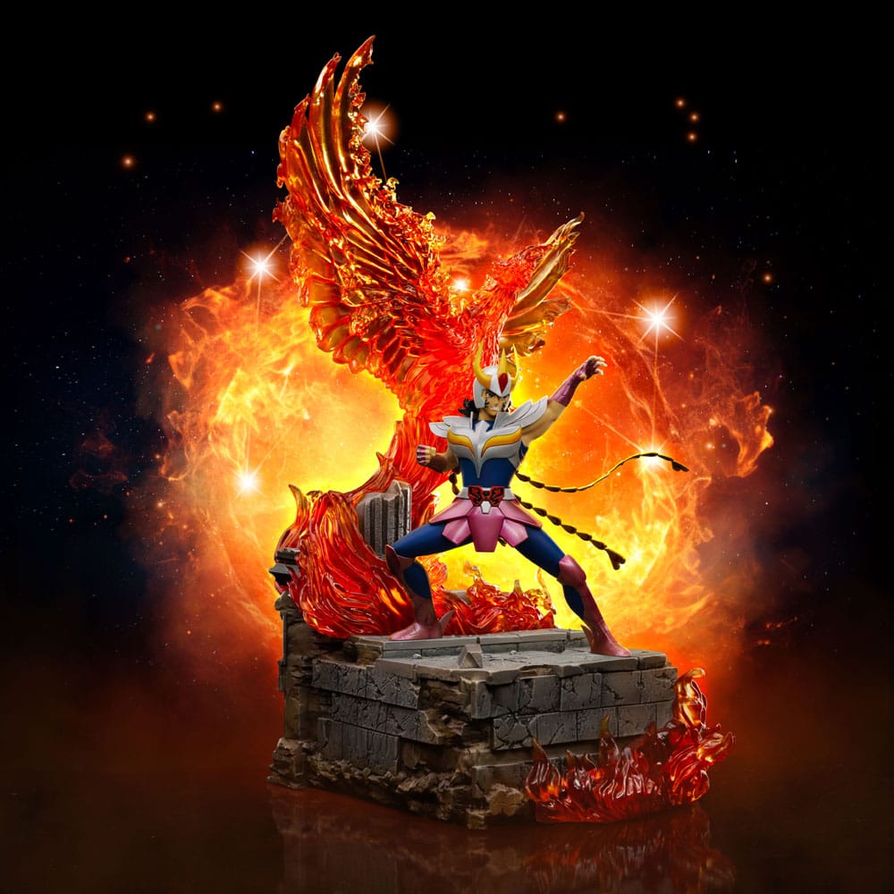 082025 - Saint Seiya - Phoenix Ikki Version Deluxe - Statuette Iron Studio