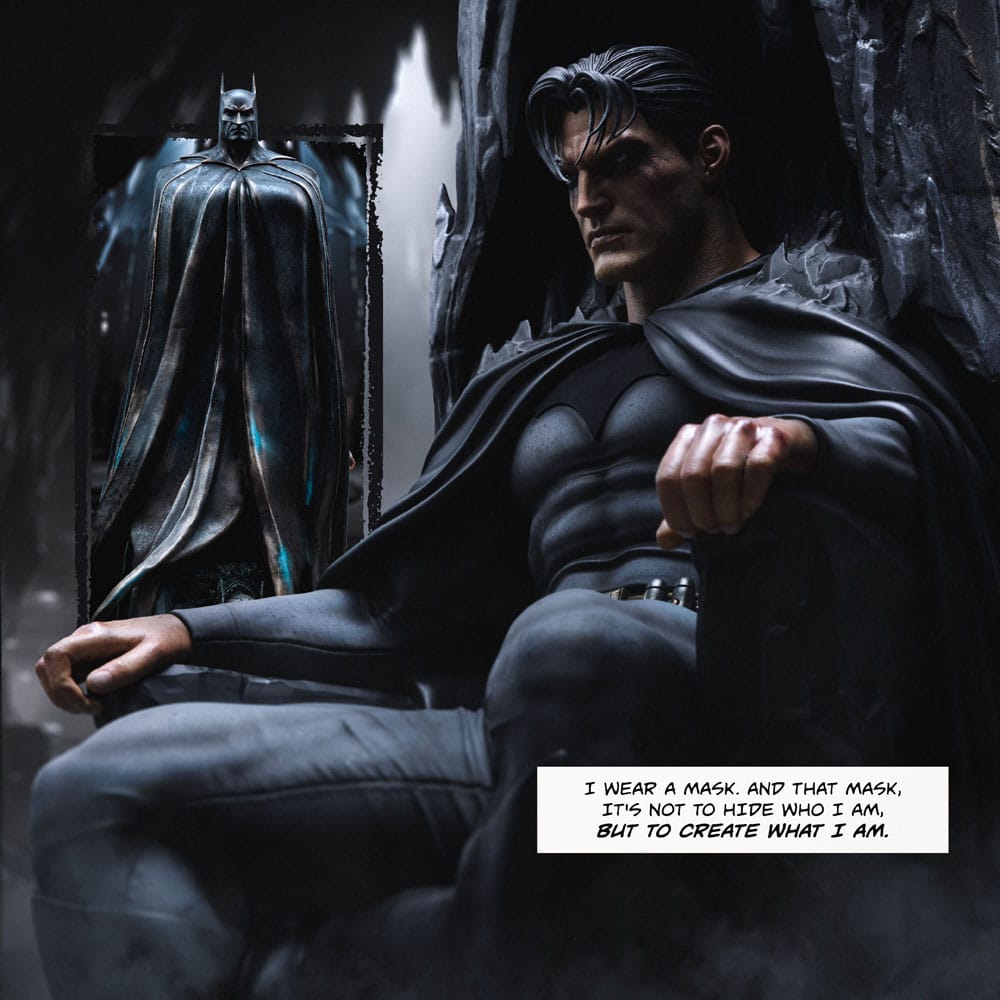 112025 - DC Comics - Batman & Bruce Wayne - Statuette Iron Studio