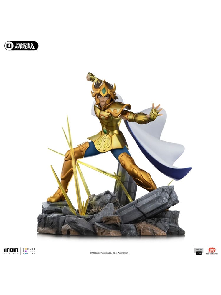112025 - Saint Seiya - Leo Aiolia - Statuette Iron Studio