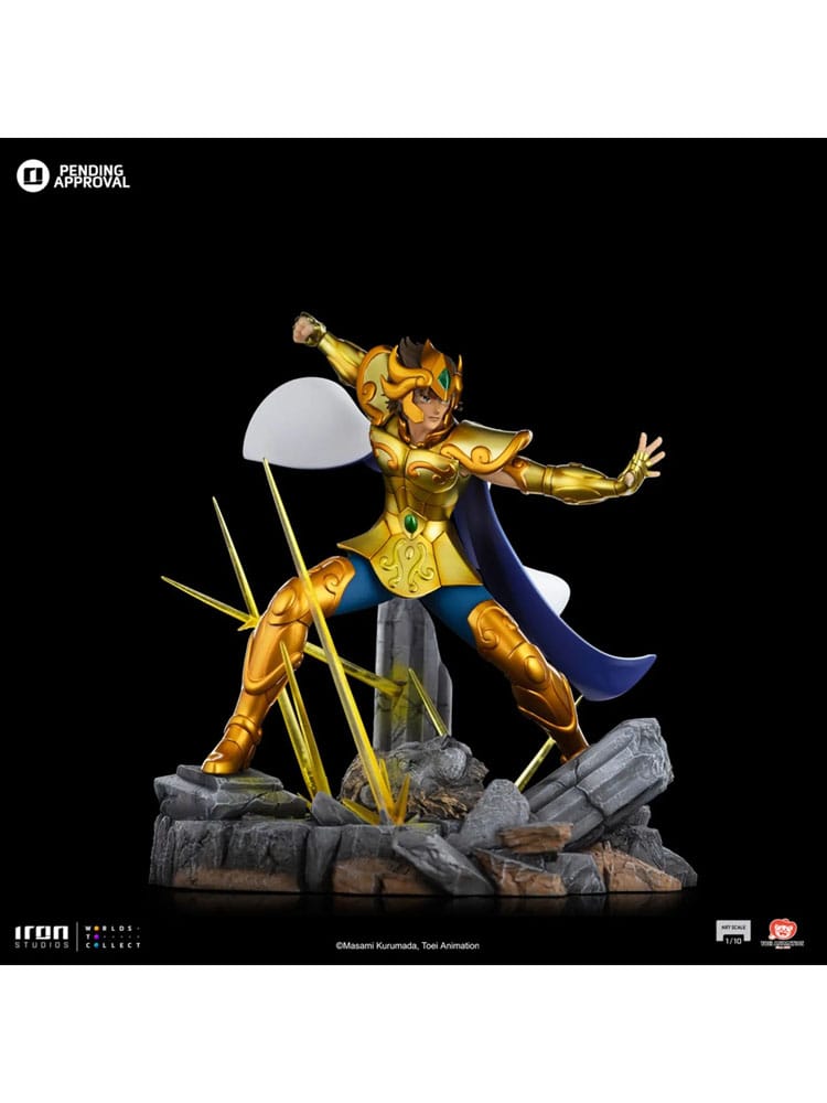 112025 - Saint Seiya - Leo Aiolia - Statuette Iron Studio