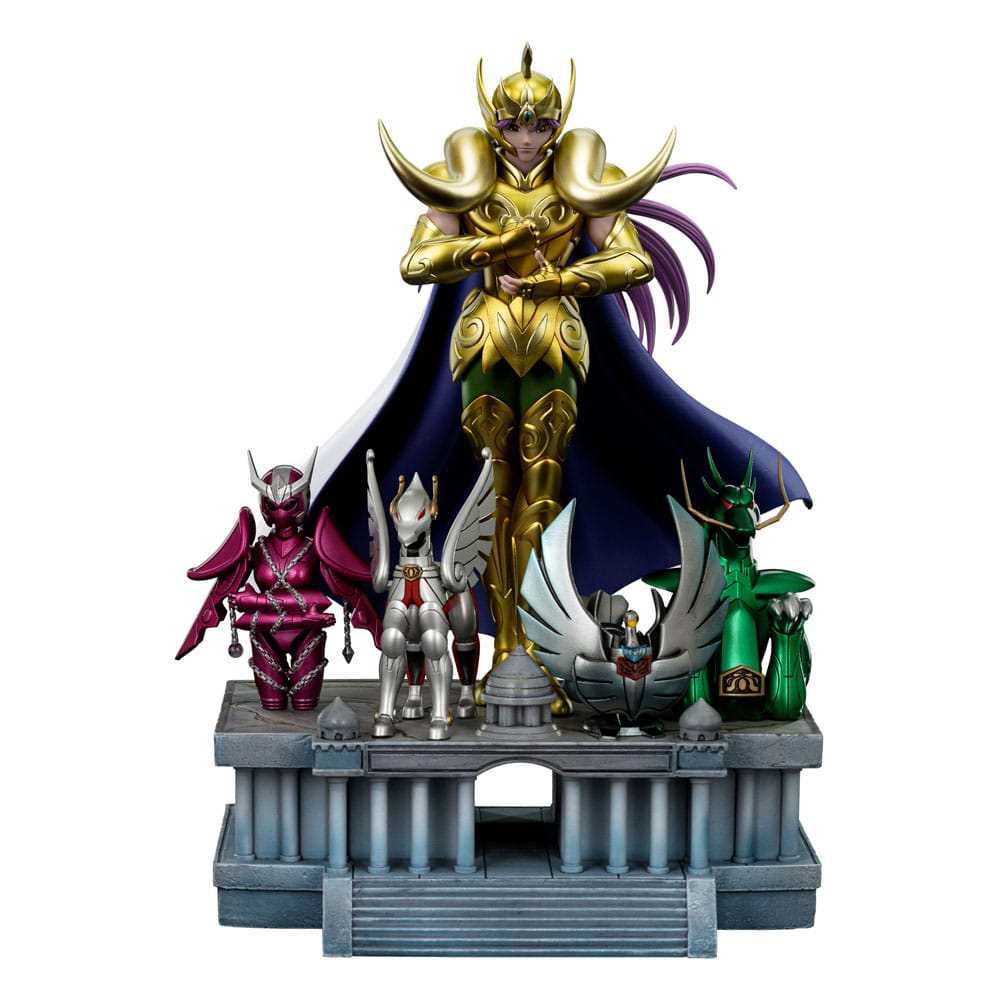 02206 - Saint Seiya - Aries Mu - Statuette Version Deluxe Iron Studio