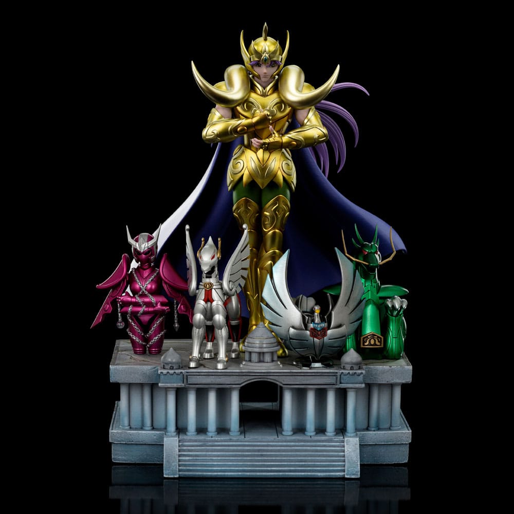 02206 - Saint Seiya - Aries Mu - Statuette Version Deluxe Iron Studio
