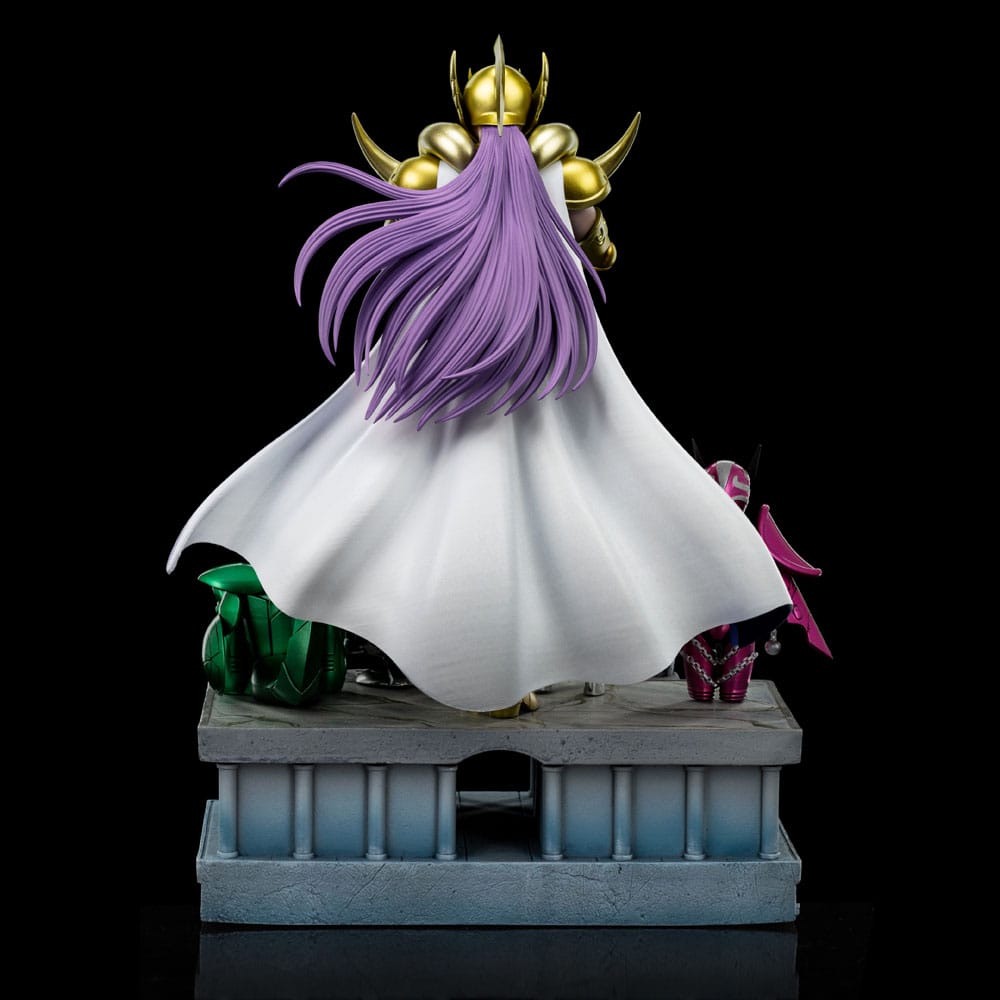02206 - Saint Seiya - Aries Mu - Statuette Version Deluxe Iron Studio