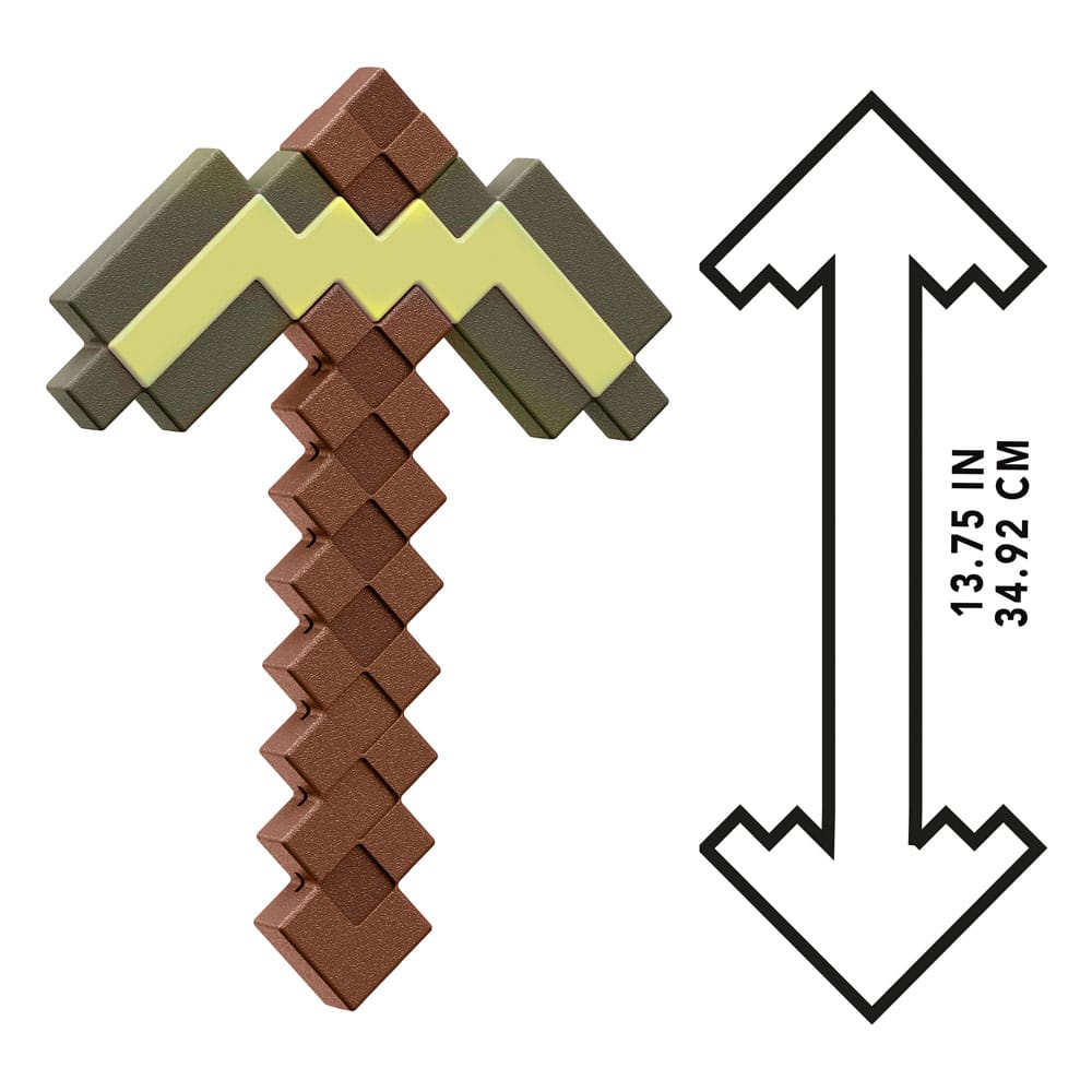 Minecraft - Pioche en or (léger défaut de peinture) - Réplique