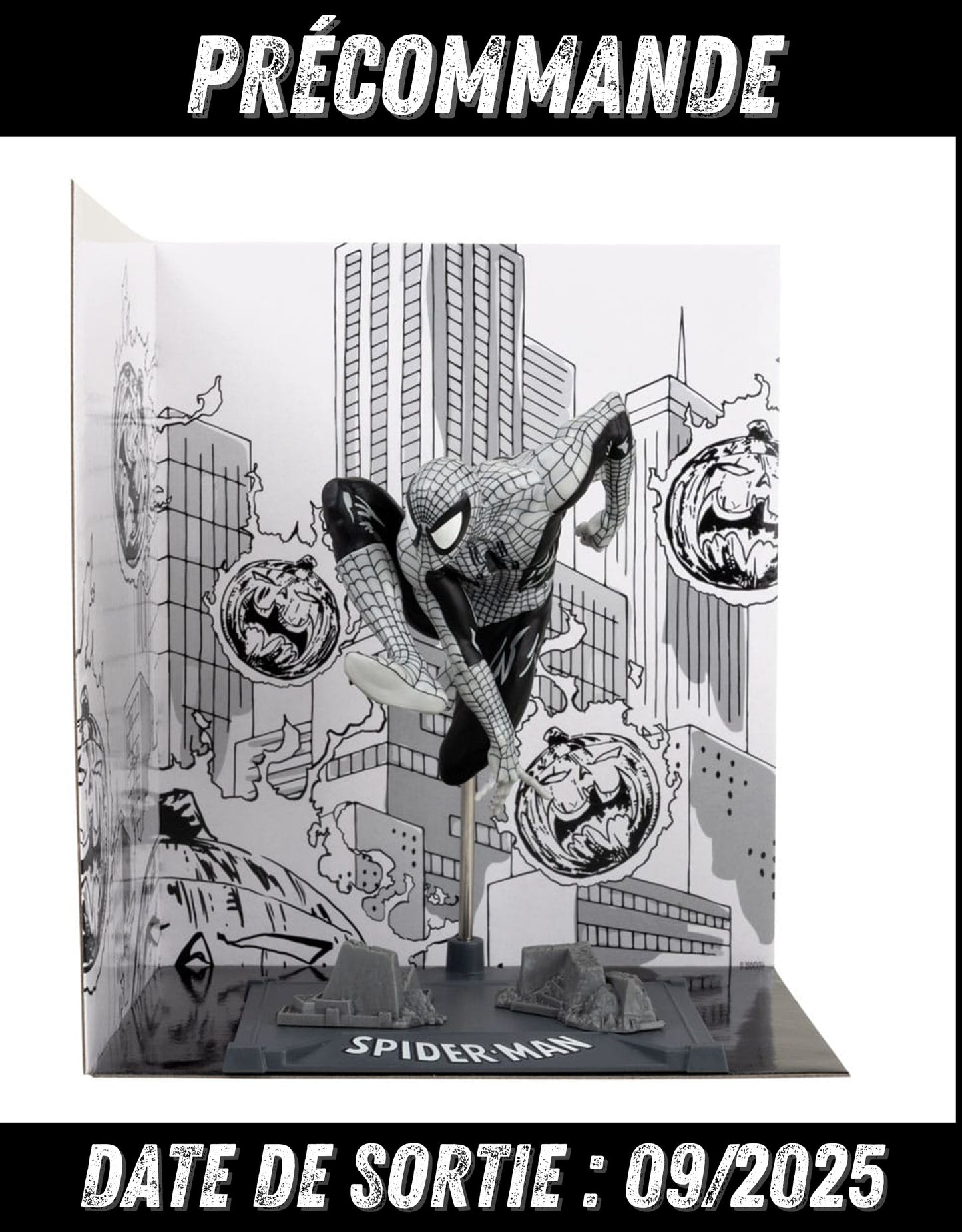 092025 Marvel - Spider-Man (Spider-Man #6)(Line Art)(Gold Label) - Statuette McFarlane Toys