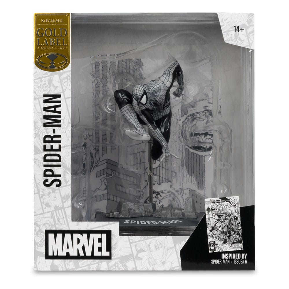 092025 Marvel - Spider-Man (Spider-Man #6)(Line Art)(Gold Label) - Statuette McFarlane Toys