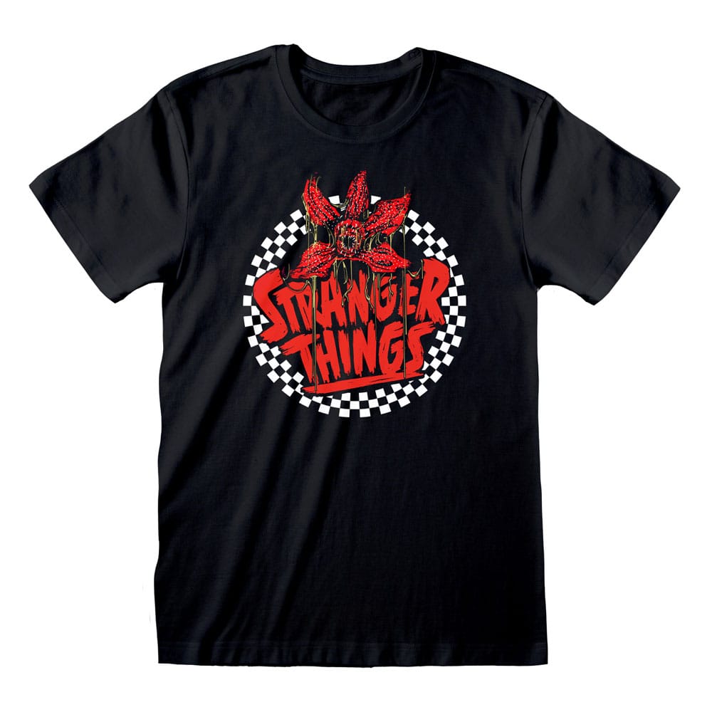 032026 - Stranger Things - Checkered Circle - T-Shirt Diffuzed