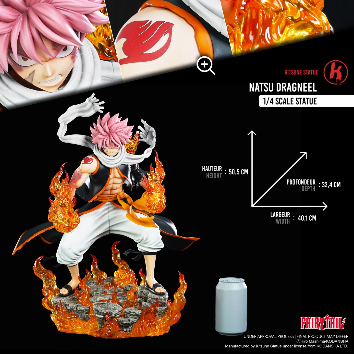 092026 - Fairy Tail - Natsu Dragneel - Statuette Kitsune