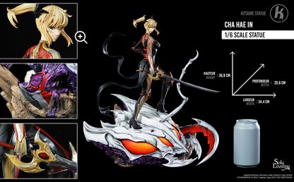 Sur Commande - Solo Leveling -  Cha Hae-In - Statuette Kitsune Statue