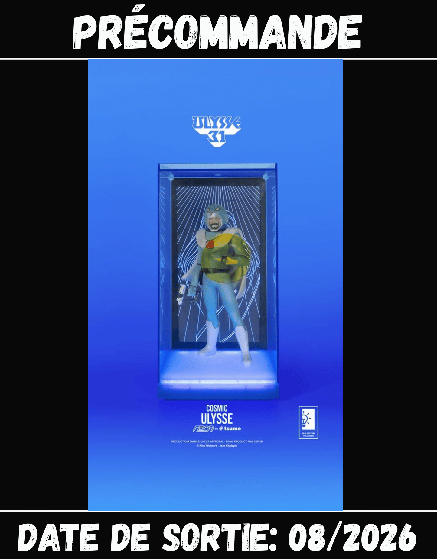 082026 Ulysse 31 Figurine Ulysse Cosmic Version Neon 1/9 20 cm