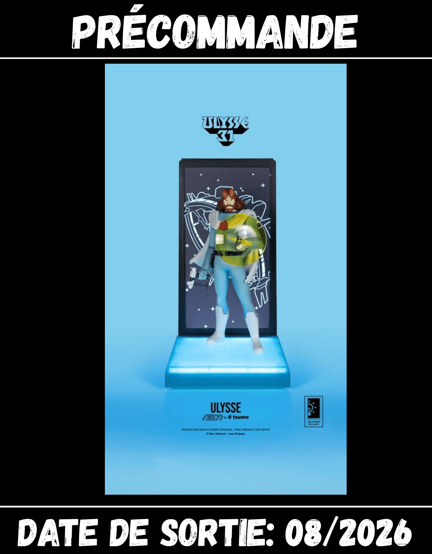 082026 Ulysse 31 Figurine Ulysse Version Neon 1/9 20 cm