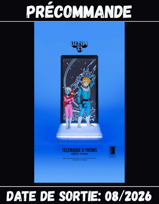 082026 Ulysse 31 Figurine Telemachus & Themis Neon 1/9 20 cm avec Nono