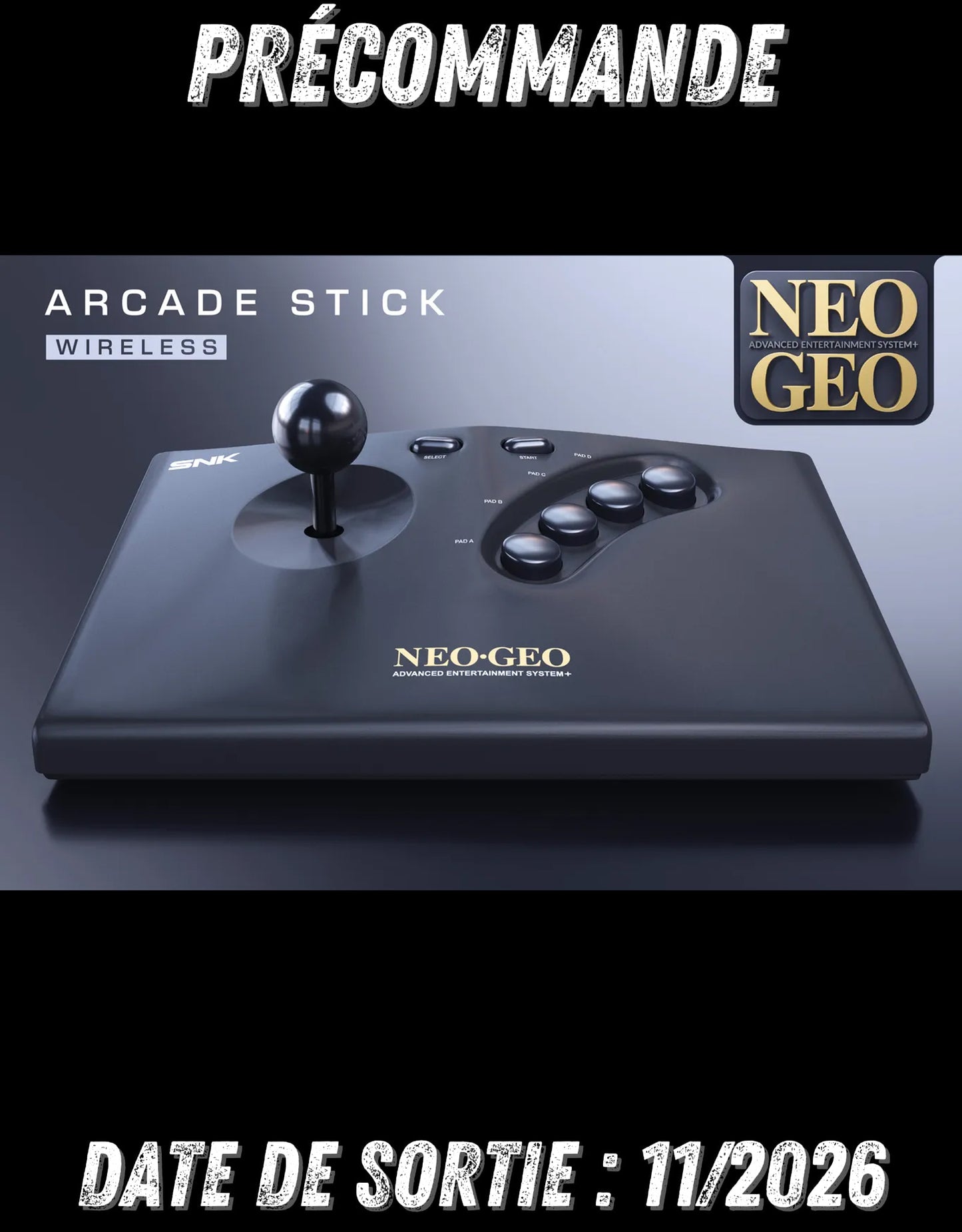 112026 -NEOGEO AES+ Wireless Arcade Stick