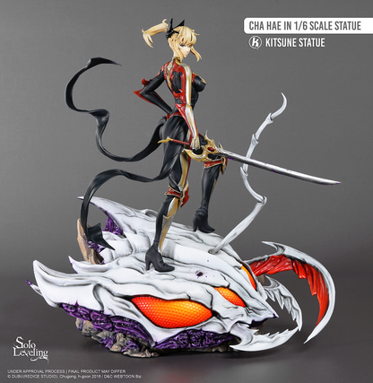 Sur Commande - Solo Leveling -  Cha Hae-In - Statuette Kitsune Statue