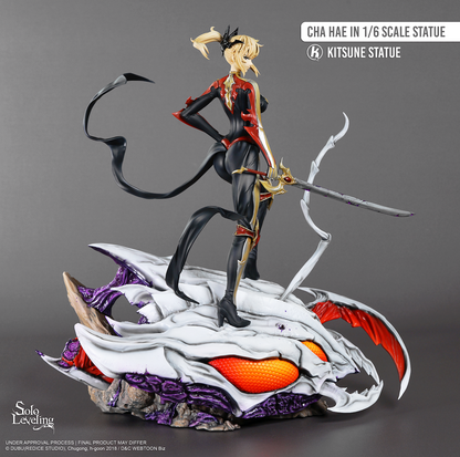 Sur Commande - Solo Leveling -  Cha Hae-In - Statuette Kitsune Statue