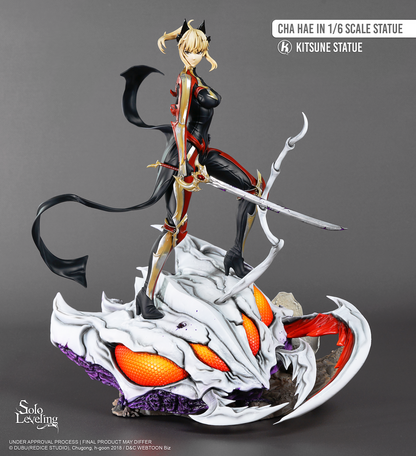 Sur Commande - Solo Leveling -  Cha Hae-In - Statuette Kitsune Statue