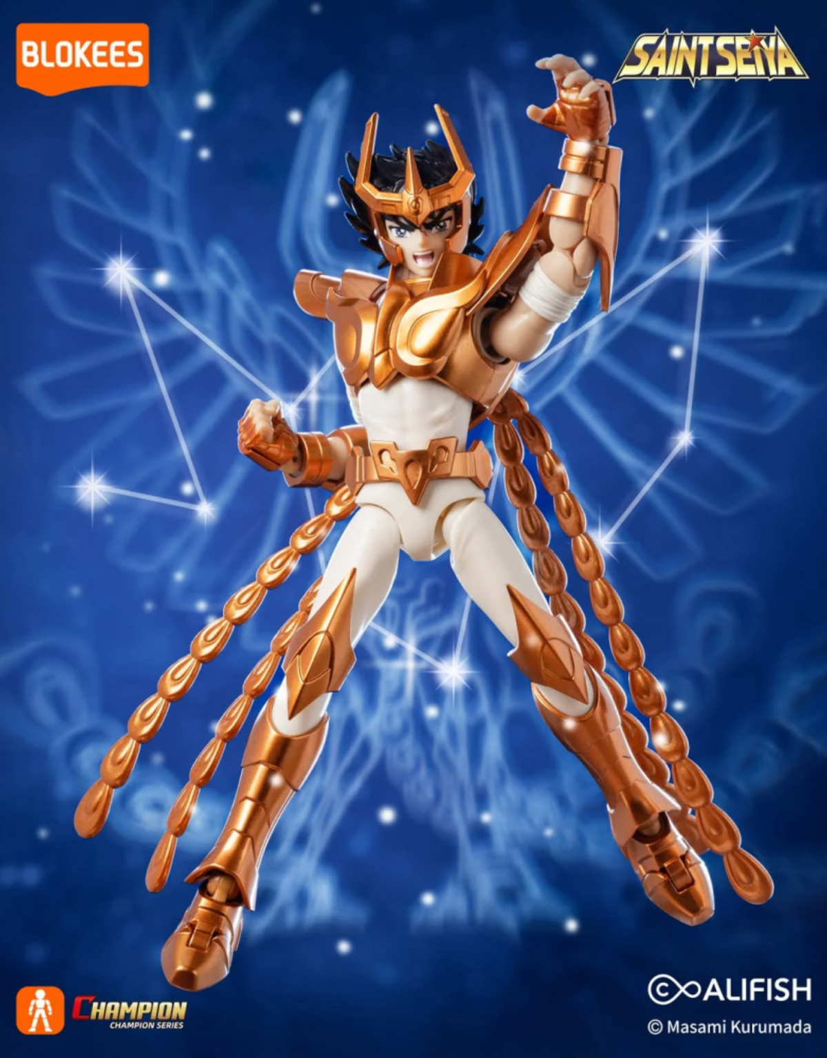 Saint-Seiya - Phoenix Ikki (Champion Class) - Figurine Articulée Blokees