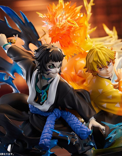 012027 - Demon Slayer: Kimetsu no Yaiba - Zenitsu Agatsuma & Kaigaku - Statuette Aniplex