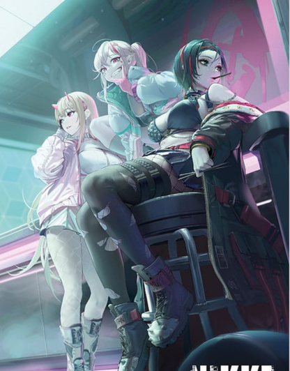 Sur Commande - Goddess of Victory: Nikke - Viper, Jackal & Crow - Wallscroll Sakami