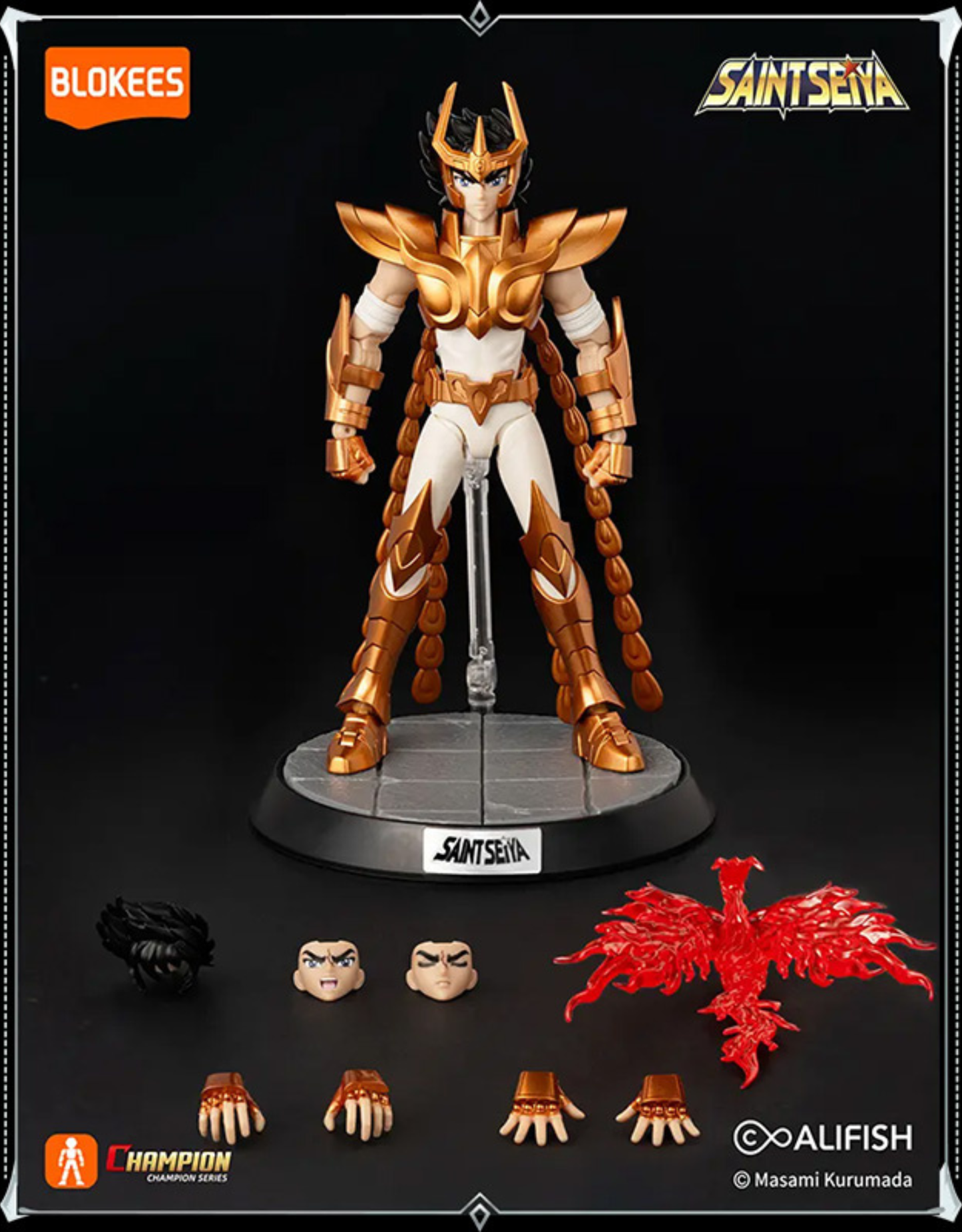 082026 - Saint-Seiya - Phoenix Ikki (Champion Class) - Figurine Articulée Blokees
