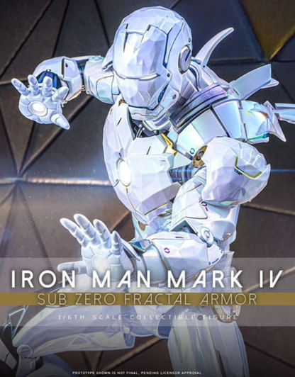 022026 - Iron Man 2 - Iron Man Mark IV (Sub-Zero Fractal Armor) - Figurine Articulée Hot Toys