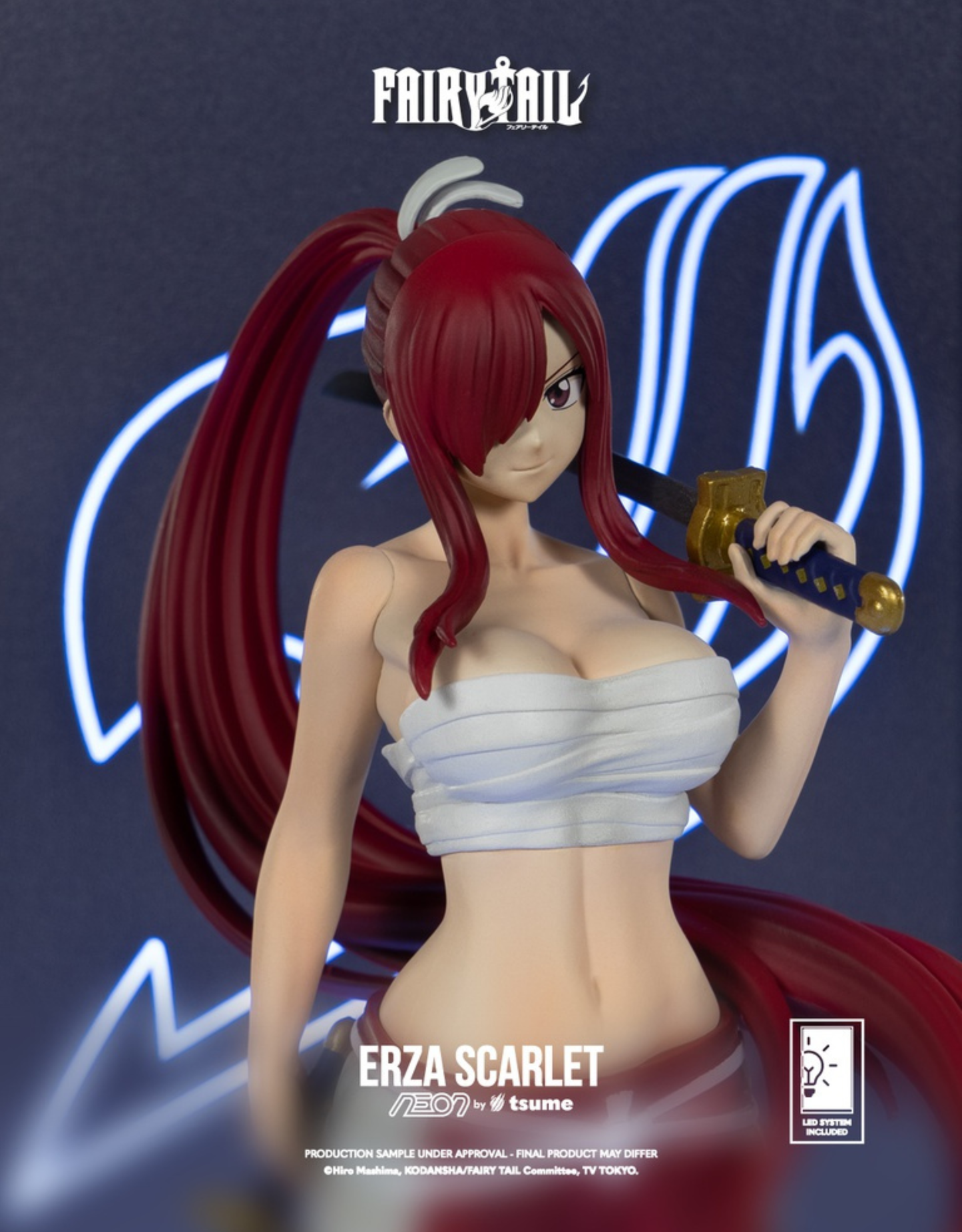 Sur Commande - Fairy Tail - Erza (Néon) - Figurine Tsume