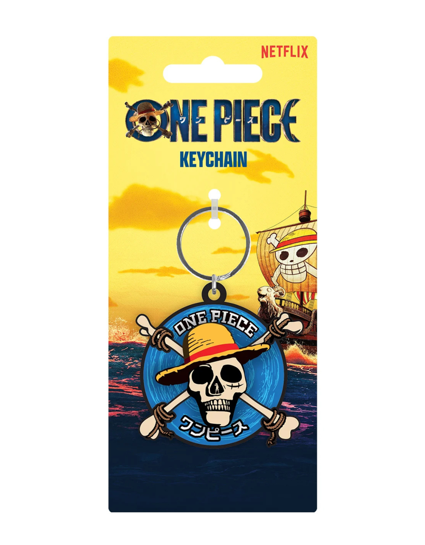 One Piece Netflix - Equipage Chapeau de Paille (Spinner) - Porte clés 3D Pyramid