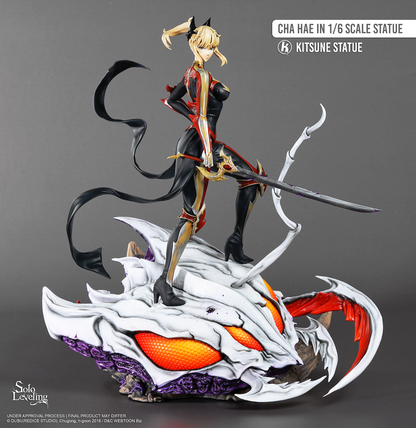 Sur Commande - Solo Leveling -  Cha Hae-In - Statuette Kitsune Statue